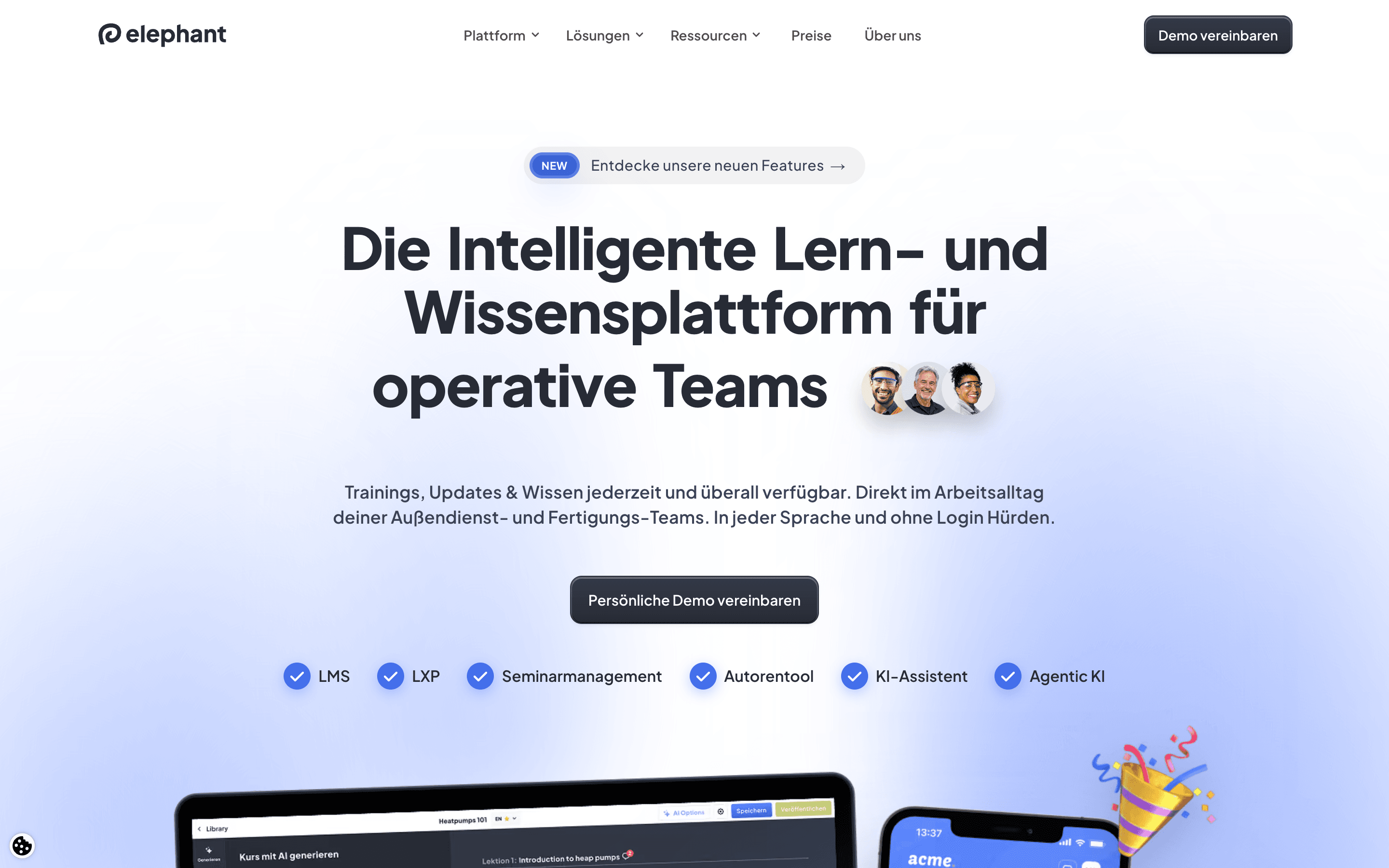 Elephant — marketing site for ELEPHANT TECHNOLOGIES